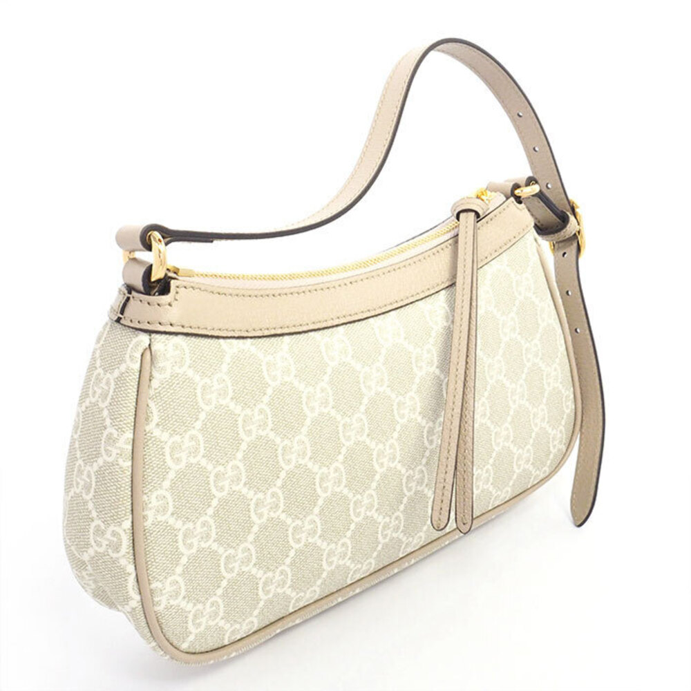 Gucci One Supreme Hobo Shoulder Canvas Handbag GG